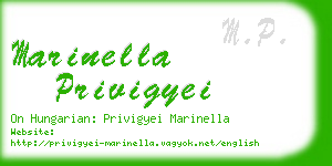 marinella privigyei business card